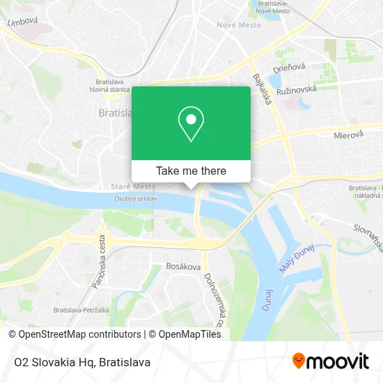 O2 Slovakia Hq map