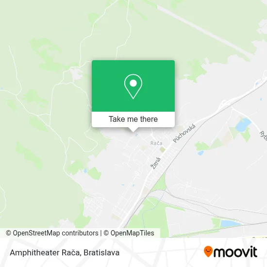 Amphitheater Rača map