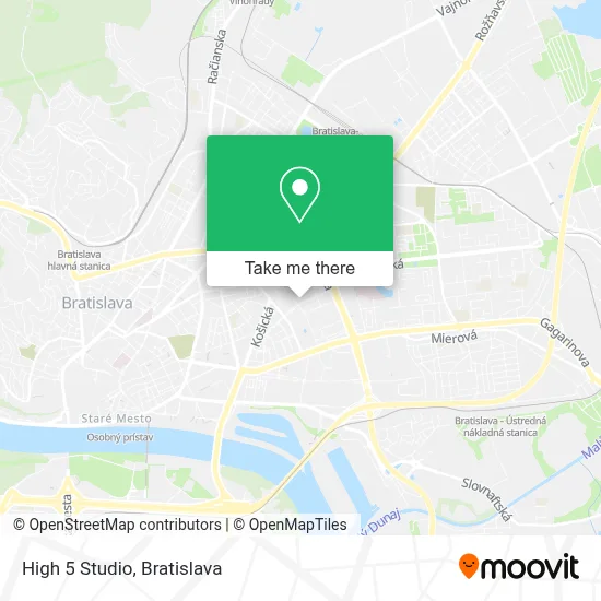 High 5 Studio map