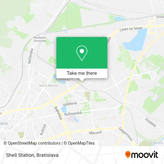 Shell Station map
