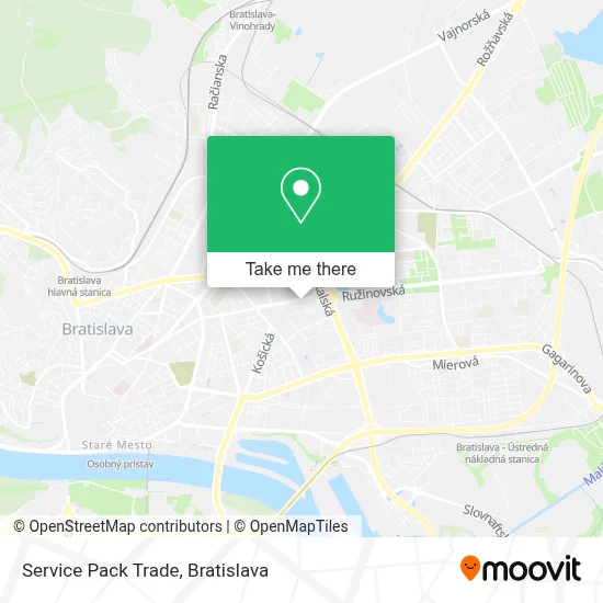 Service Pack Trade map
