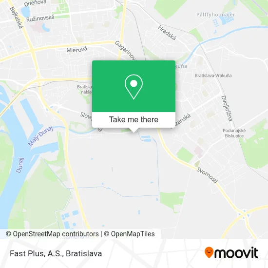 Fast Plus, A.S. map