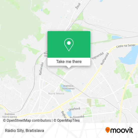 Rádio Sity map