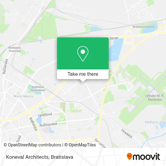 Koneval Architects map