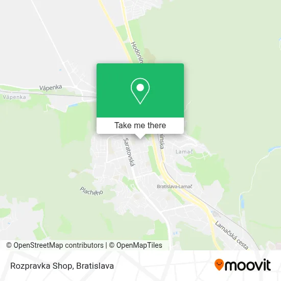 Rozpravka Shop map