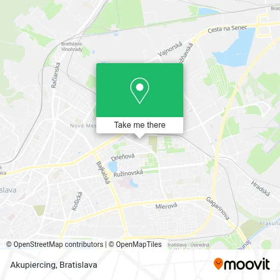 Akupiercing map