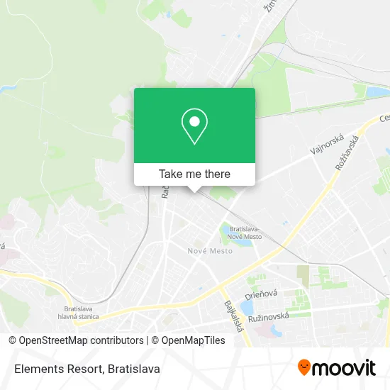 Elements Resort map