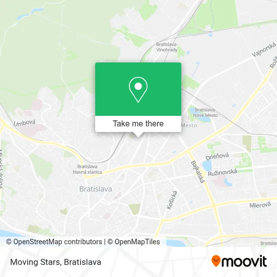 Moving Stars map