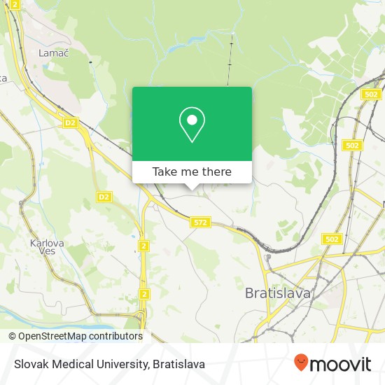 Slovak Medical University map