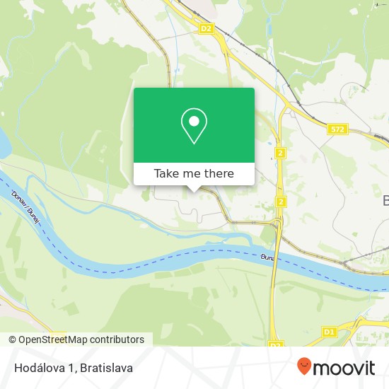 Hodálova 1 map