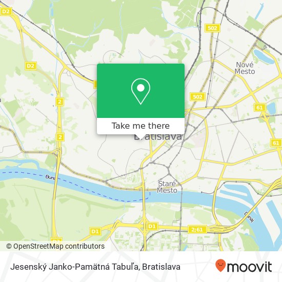 Jesenský Janko-Pamätná Tabuľa map