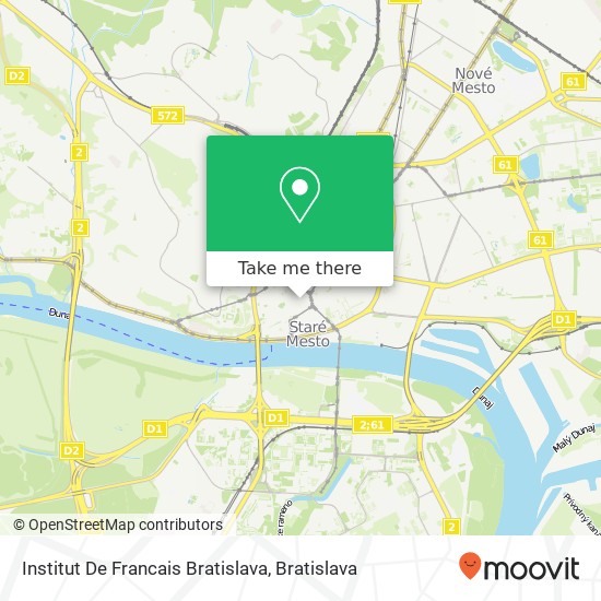 Institut De Francais Bratislava map
