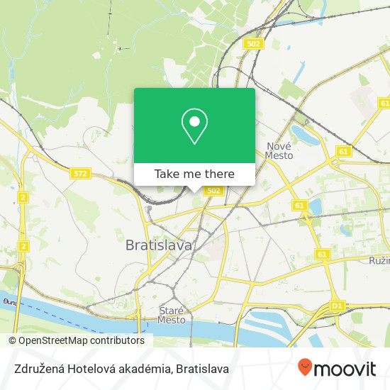 Združená Hotelová akadémia map