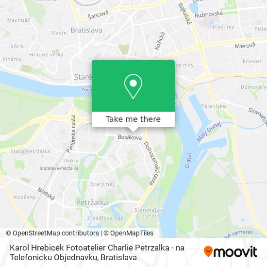 Karol Hrebicek Fotoatelier Charlie Petrzalka - na Telefonicku Objednavku map