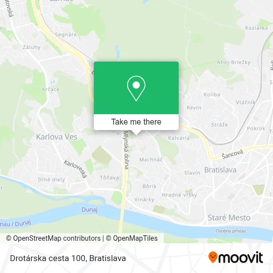 Drotárska cesta 100 map