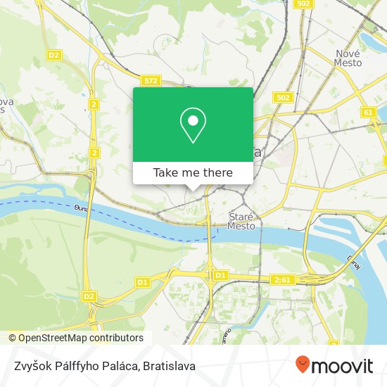 Zvyšok Pálffyho Paláca map