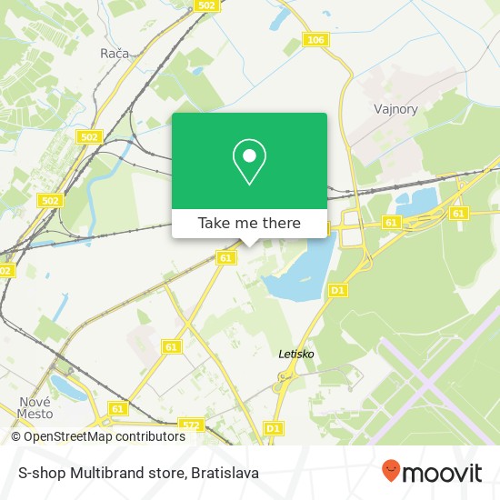 S-shop Multibrand store map