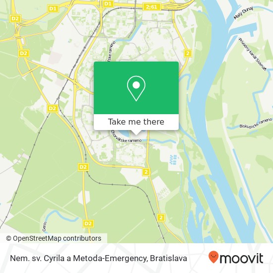 Nem. sv. Cyrila a Metoda-Emergency map