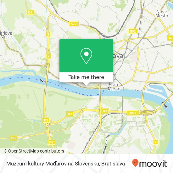 Múzeum kultúry Maďarov na Slovensku map