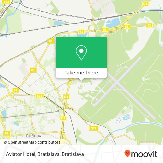 Aviator Hotel, Bratislava map