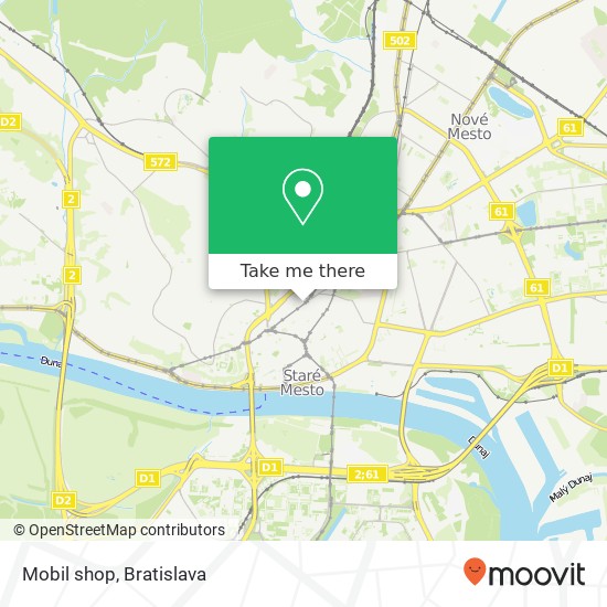 Mobil shop map