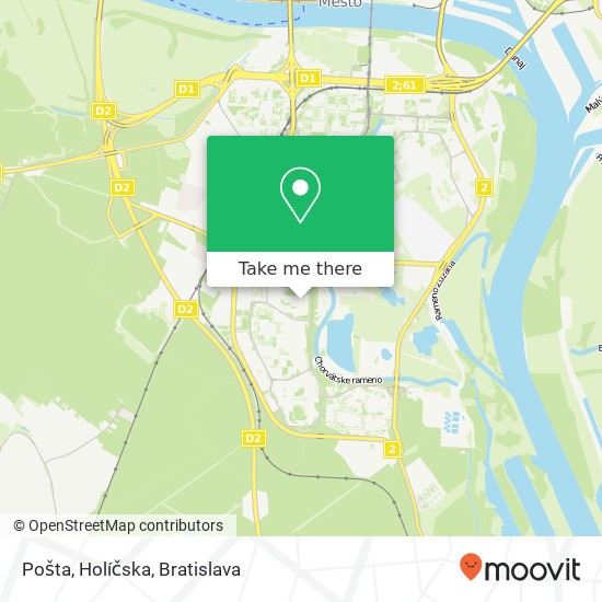 Pošta, Holíčska map