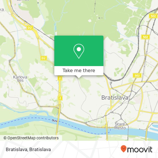 Bratislava map