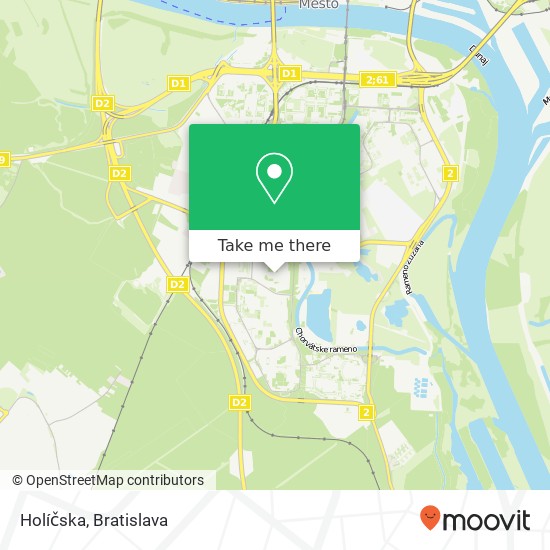 Holíčska map