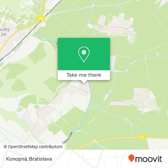 Konopná map