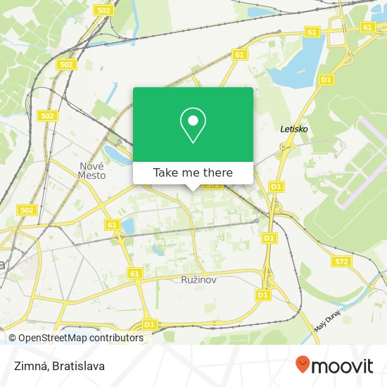 Zimná map