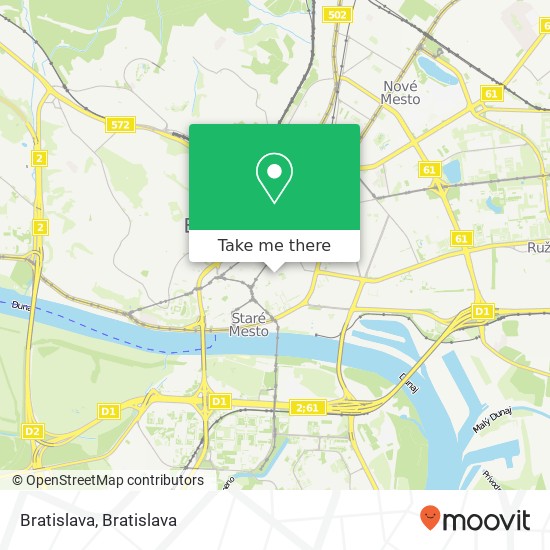 Bratislava map