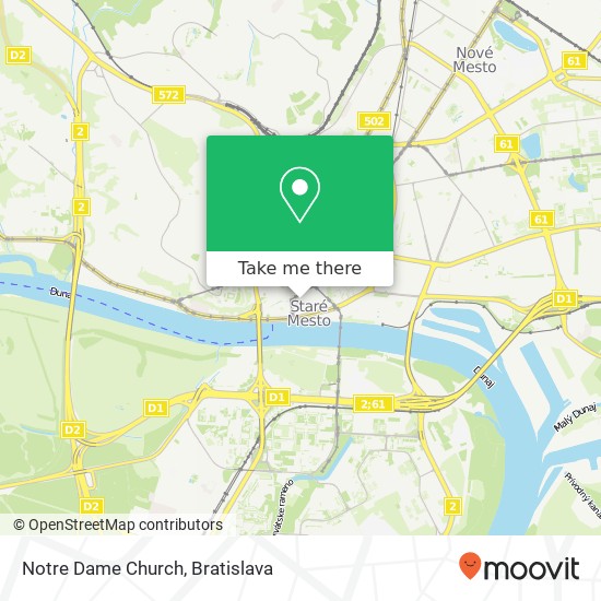 Notre Dame Church map