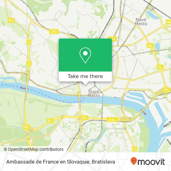 Ambassade de France en Slovaquie map