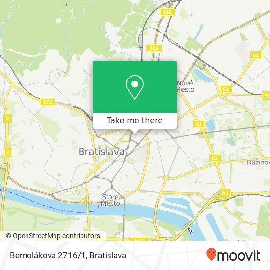 Bernolákova 2716/1 map