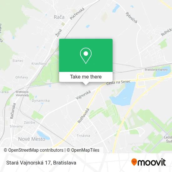 Stará Vajnorská 17 map