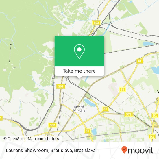 Laurens Showroom, Bratislava map