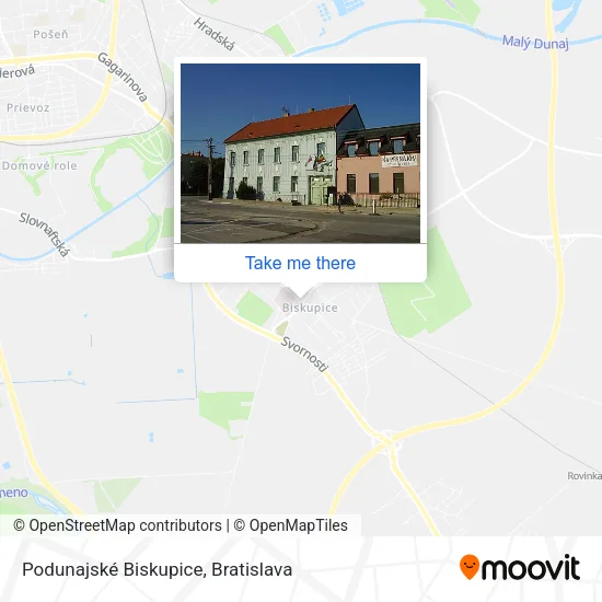 Podunajské Biskupice map