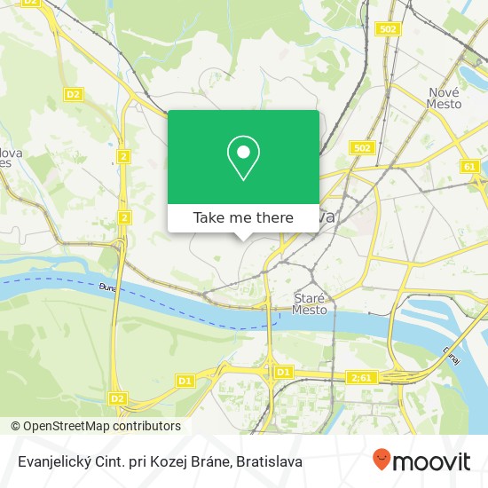 Evanjelický Cint. pri Kozej Bráne map