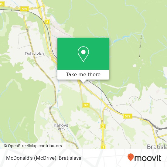 McDonald's (McDrive) map