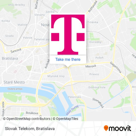 Slovak Telekom map