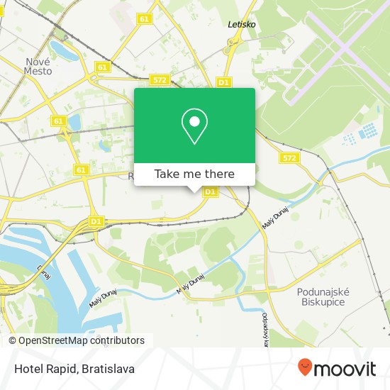 Hotel Rapid map