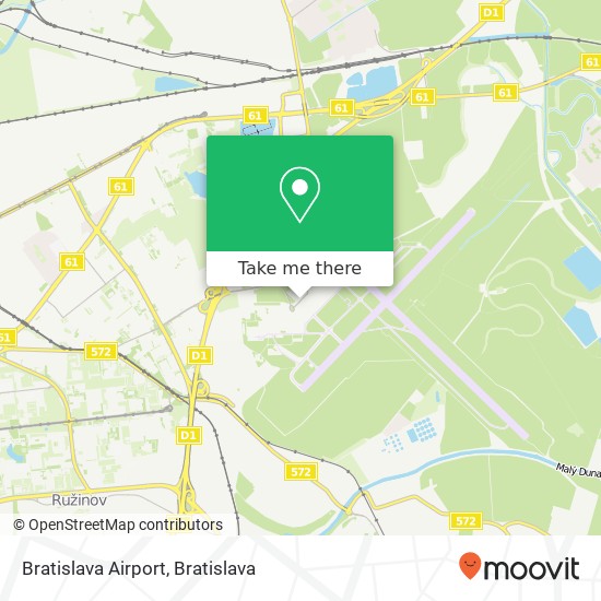 Bratislava Airport map