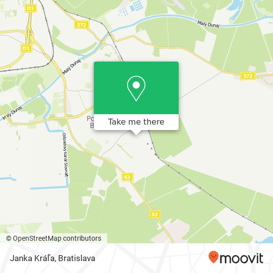 Janka Kráľa map