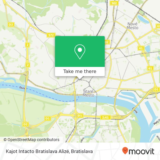 Kajot Intacto Bratislava Alizé map