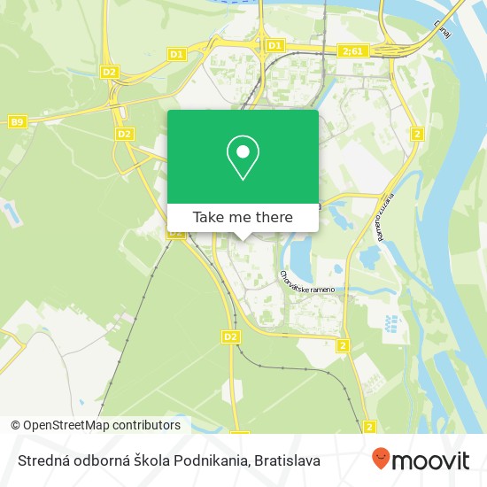 Stredná odborná škola Podnikania map