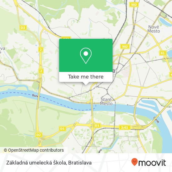 Základná umelecká škola map