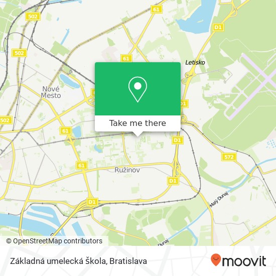 Základná umelecká škola map