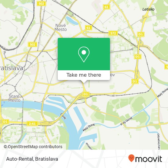 Auto-Rental map