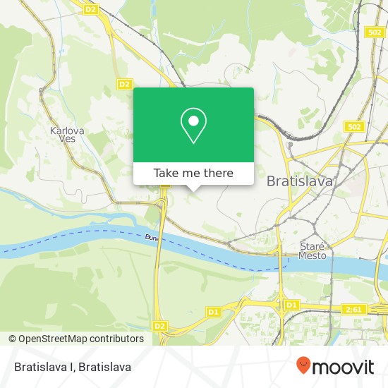 Bratislava I map