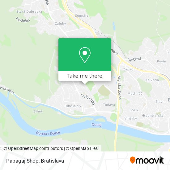 Papagaj Shop map